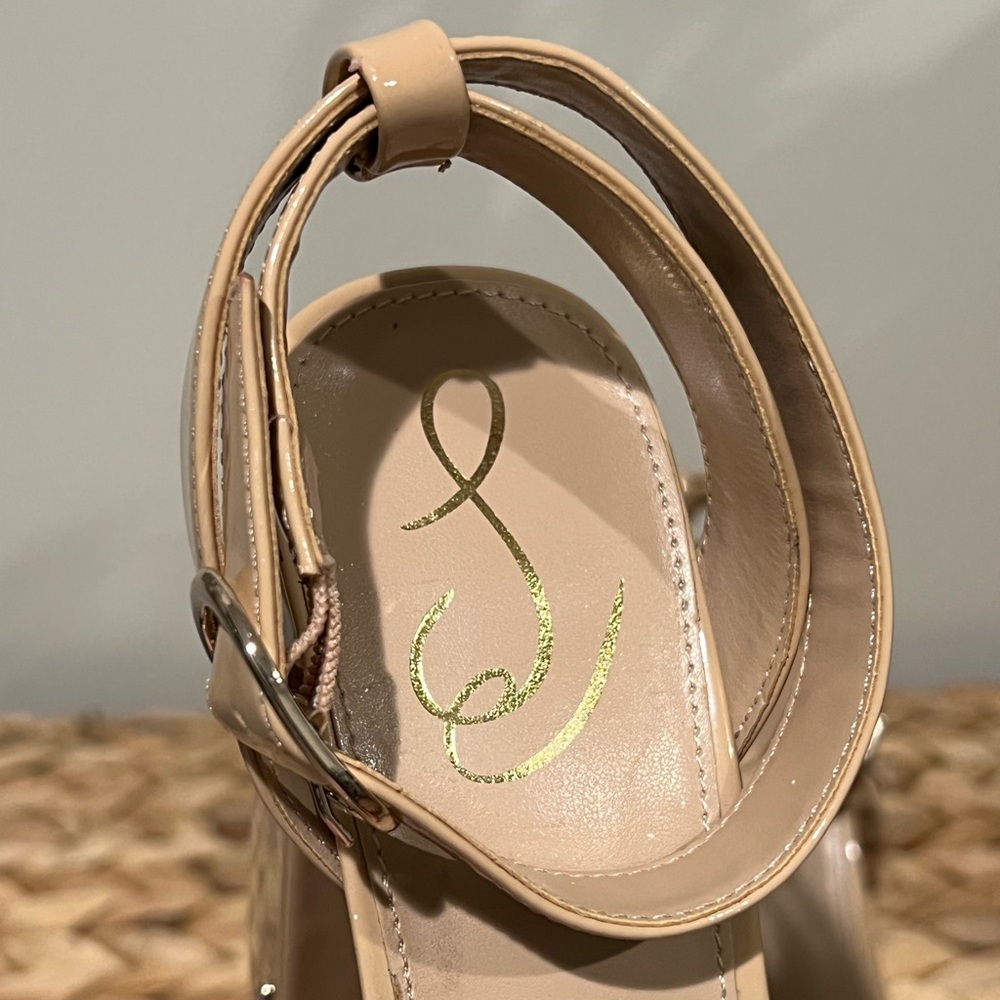 Sam Edelman Nolita Nude Ankle Strap Heel - Size 8 - Picture 4 of 12